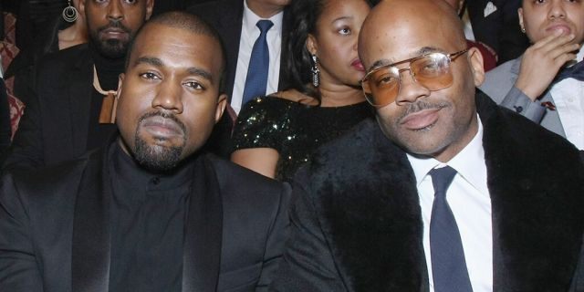 (L-R) Kim Kardashian, Kanye West, Damon Dash, and Ava Dash attend "The BET Honors" 2015 at Warner Theatre on January 24, 2015 in Washington, DC. (Photo by Bennett Raglin/BET/Getty Images for BET)