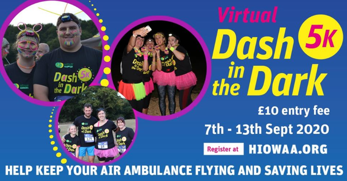 Hampshire Air Ambulance Dash in the Dark August 2020