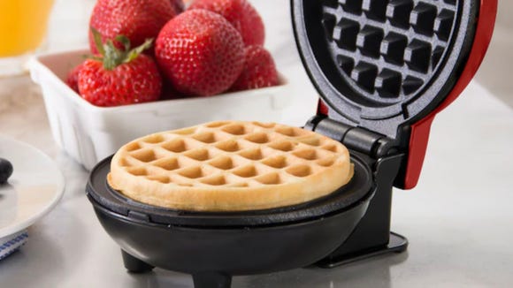 This Dash waffle maker is completely adorable, and it's on sale.