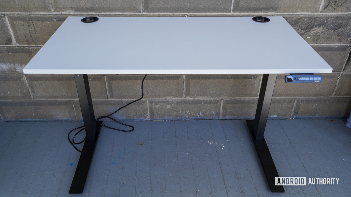 Fully Jarvis standing desk lowered