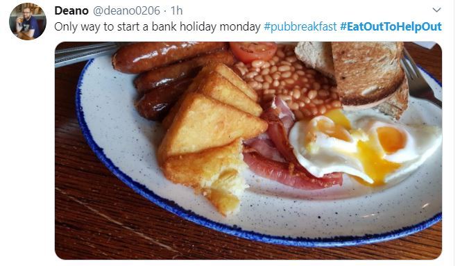 Others are taking advantage of the Monday bank holiday to enjoy fry-ups