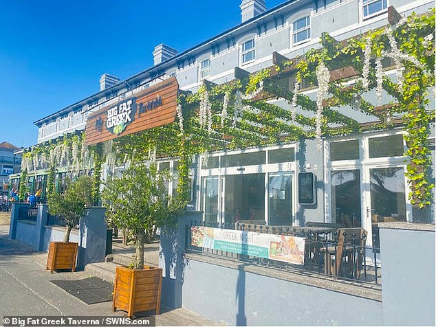 The couple were at a nearby Wetherspoons before visiting the My Big Fat Greek Taverna to enjoy their meal